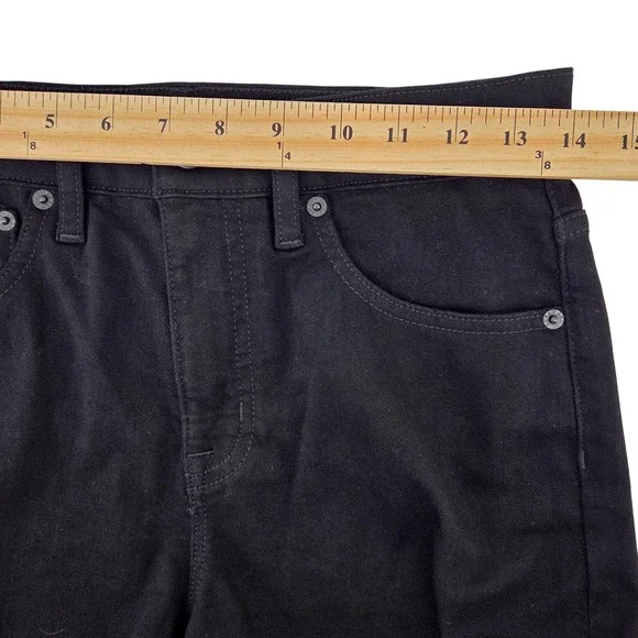 J.Crew Wide-Leg Crop Jeans Womens 26 Black High Rise Stretch Denim Casual - Picture 4 of 8